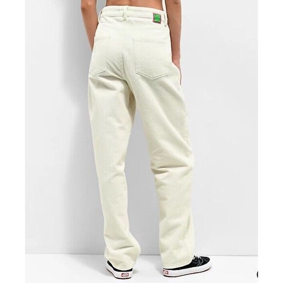 Empyre Tori Sk8 Off White Corduroy Skate Pants Womens Size 3 90s Retro Cotton - Picture 13 of 14